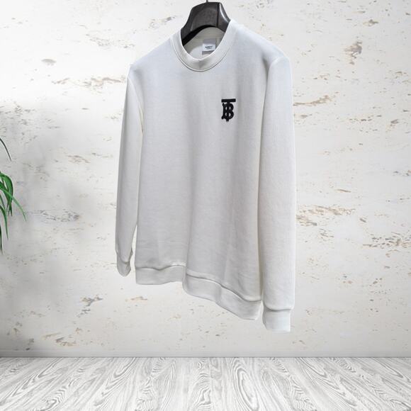 Burberry Embroidered Crew Neck Sweatshirt
